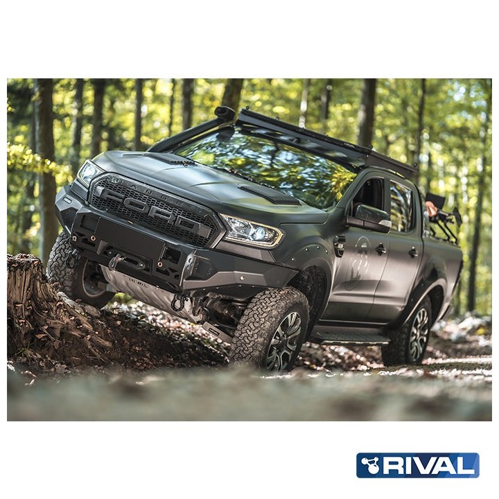 Zderzak przedni aluminiowy Rival ze światłami LED — Ford Ranger 2011-2015, 2015-2022 - ujęcie 6