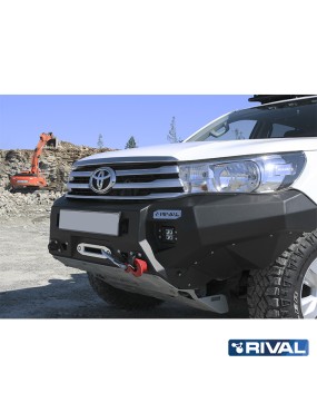 Zderzak przedni aluminiowy Rival z LED — Toyota Hilux Revo 2015-2020