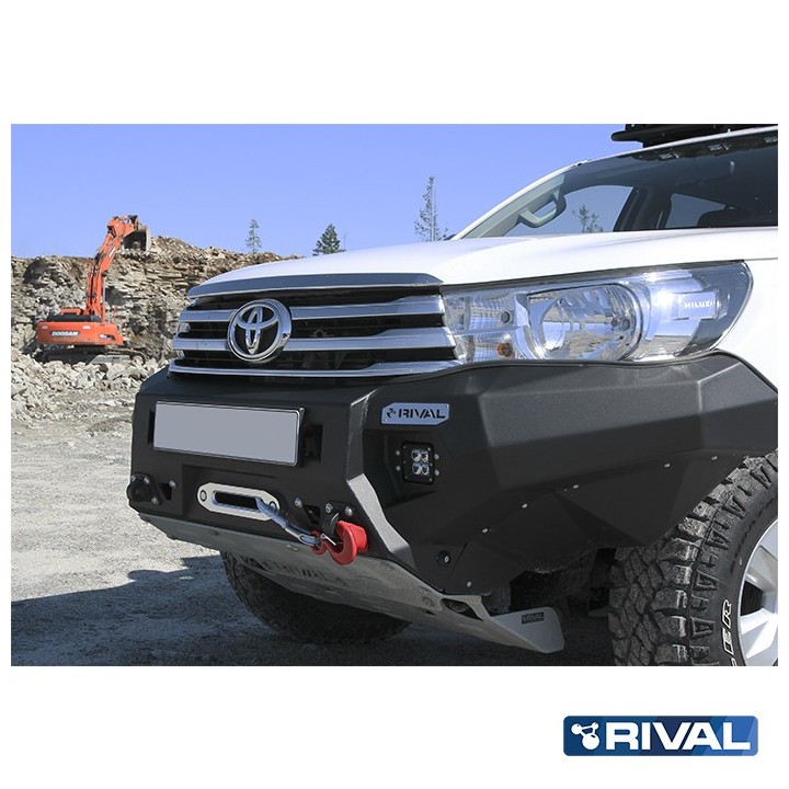 Zderzak przedni aluminiowy Rival z LED — Toyota Hilux Revo 2015-2020 - ujęcie 11