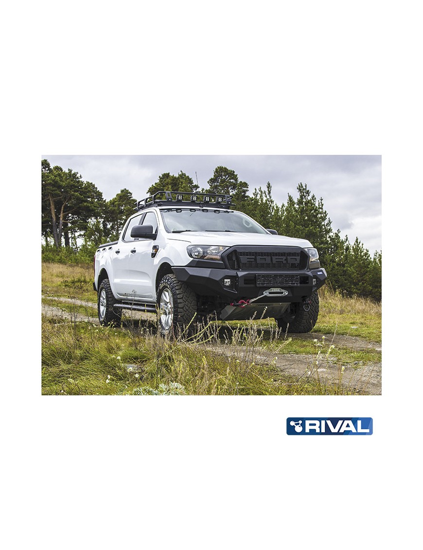 Zderzak przedni aluminiowy Rival ze światłami LED — Ford Ranger 2011-2015, 2015-2022