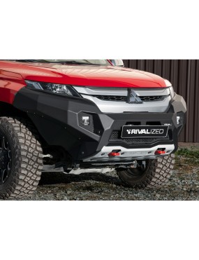 Zderzak przedni aluminiowy Rival 6 mm z oświetleniem LED — Mitsubishi L200 2018-2023
