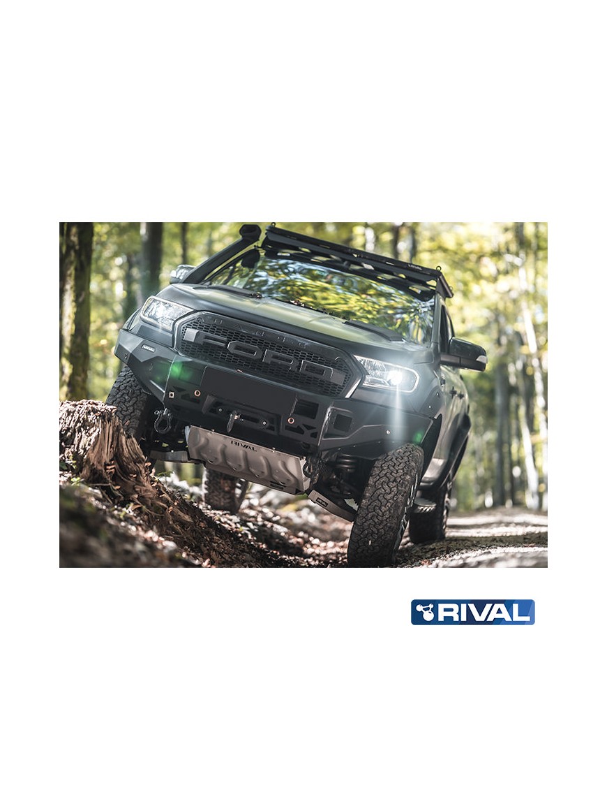 Zderzak przedni aluminiowy Rival ze światłami LED — Ford Ranger 2011-2015, 2015-2022
