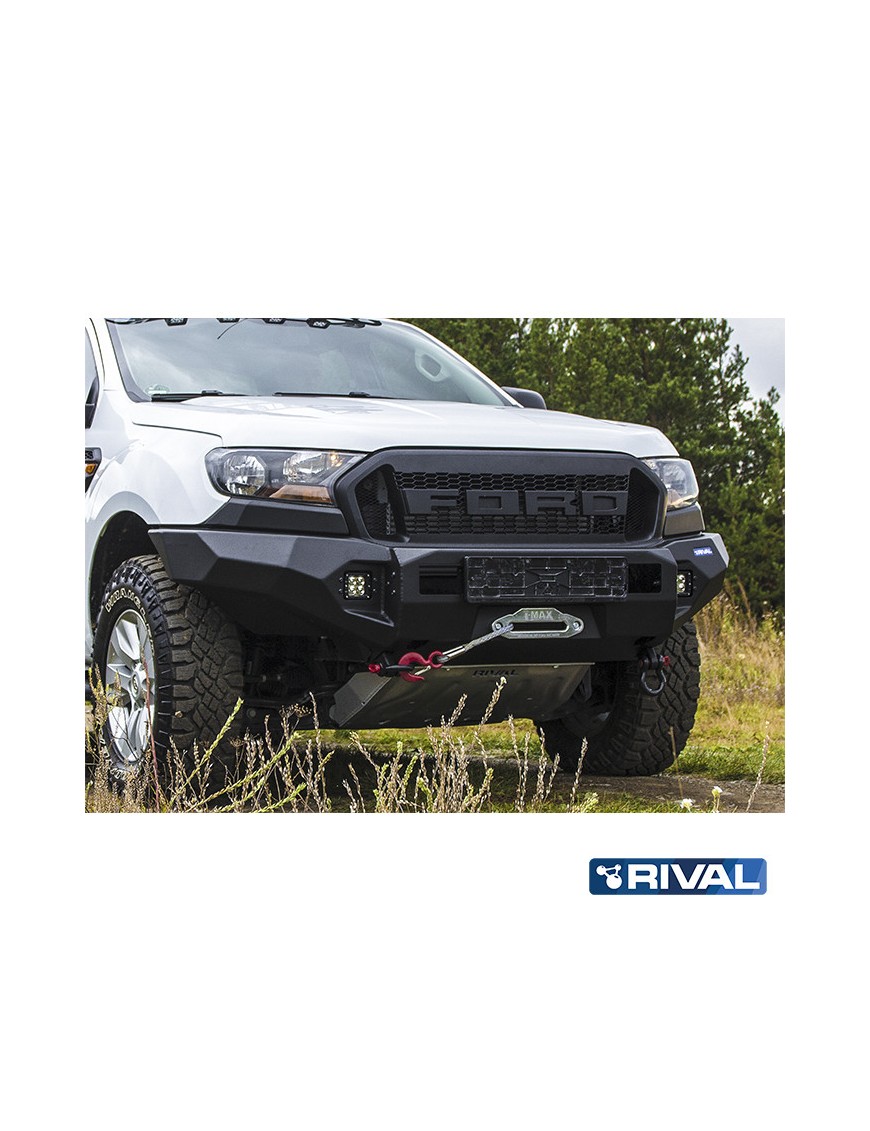 Zderzak przedni aluminiowy Rival ze światłami LED — Ford Ranger 2011-2015, 2015-2022