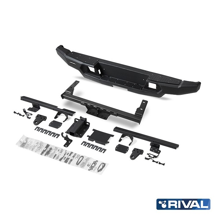 Zderzak tylny aluminiowy Rival bez LED — Ford Ranger od 2022