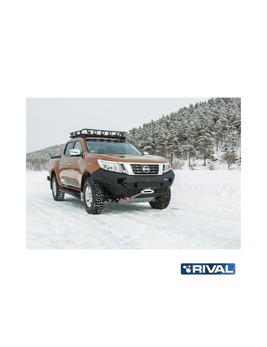 Zderzak przedni aluminiowy Rival bez LED — Nissan Navara (Frontier) 2014-2021