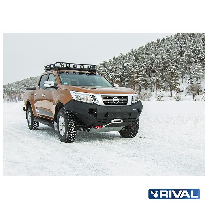 Zderzak przedni aluminiowy Rival bez LED — Nissan Navara (Frontier) 2014-2021 - ujęcie 2