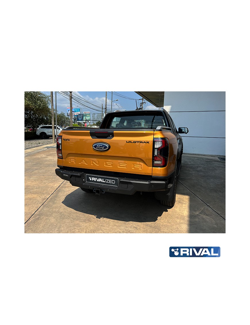 Zderzak tylny aluminiowy Rival bez LED — Ford Ranger od 2022