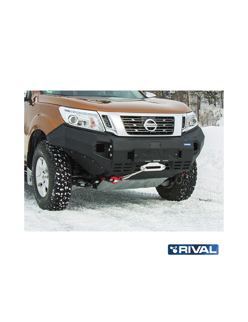 Zderzak przedni aluminiowy Rival bez LED — Nissan Navara (Frontier) 2014-2021
