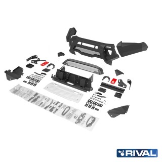 Zderzak przedni aluminiowy Rival bez LED — Toyota Hilux 2020-2022