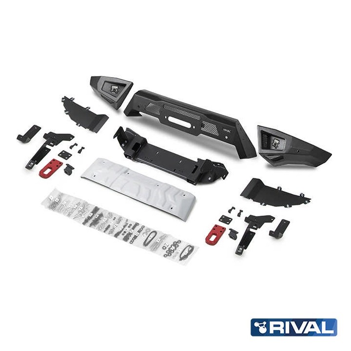 Zderzak przedni aluminiowy Rival z LED — Toyota Land Cruiser 300 od 2021 - ujęcie 2