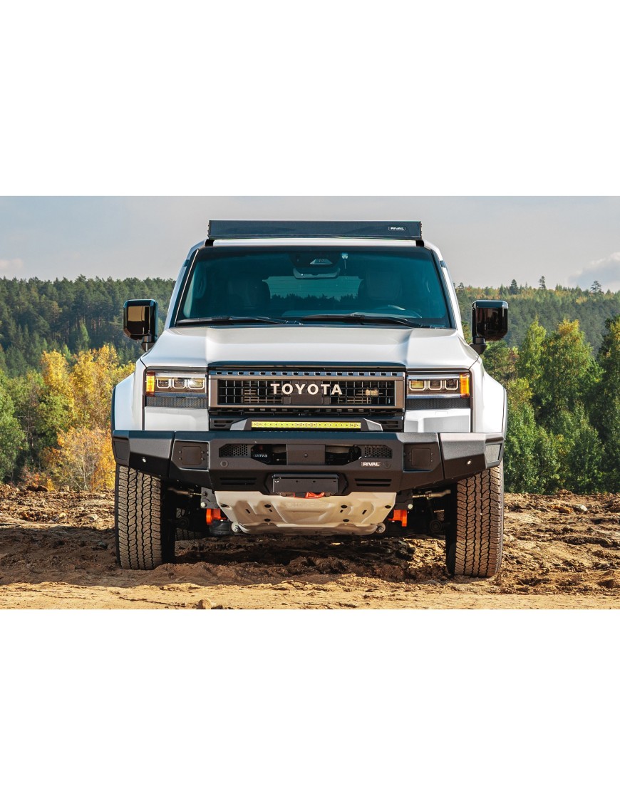 Zderzak przedni aluminiowy Rival z oświetleniem LED — Toyota Land Cruiser Prado 250 od 2024