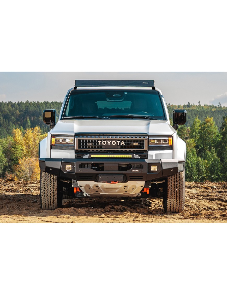 Zderzak przedni aluminiowy Rival z oświetleniem LED — Toyota Land Cruiser Prado 250 od 2024