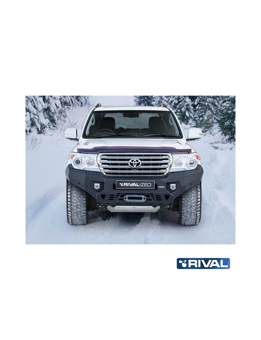 Zderzak przedni aluminiowy Rival z LED — Toyota Land Cruiser 200 2007-2015