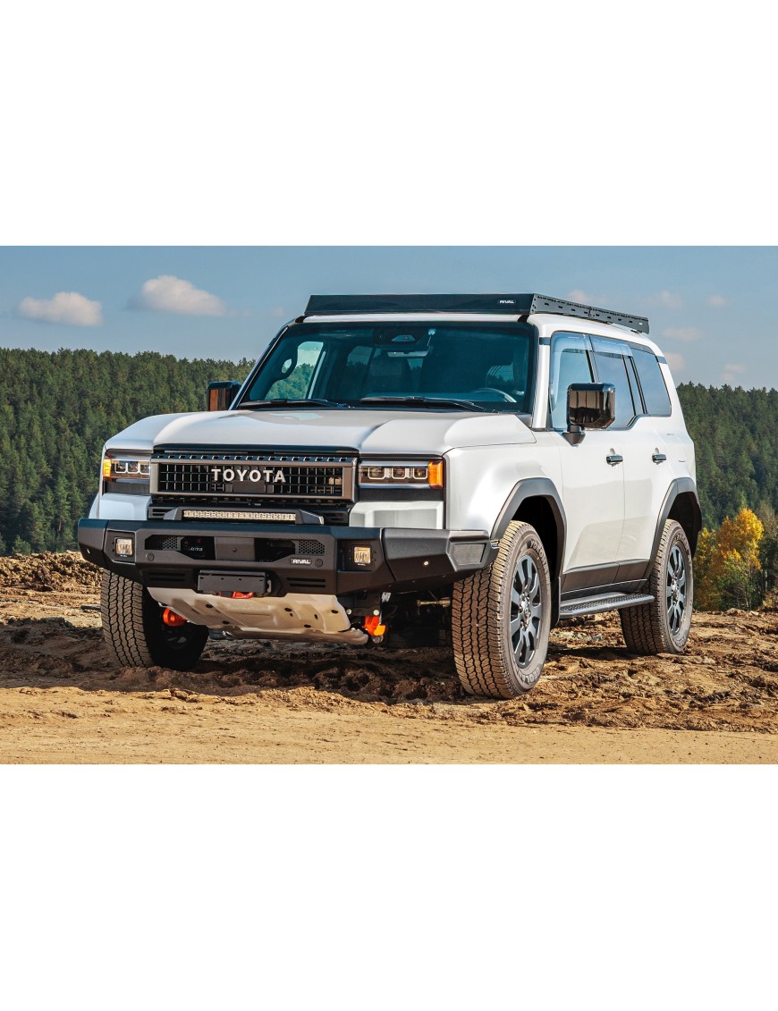 Zderzak przedni aluminiowy Rival z oświetleniem LED — Toyota Land Cruiser Prado 250 od 2024