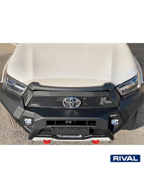 Zderzak przedni aluminiowy Rival bez LED — Toyota Hilux 2020-2022