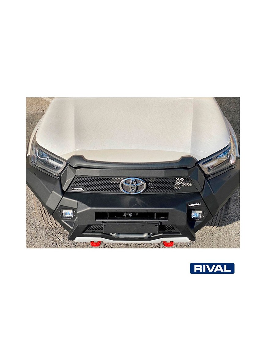 Zderzak przedni aluminiowy Rival bez LED — Toyota Hilux 2020-2022