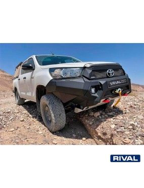 Zderzak przedni aluminiowy Rival bez LED — Toyota Hilux 2020-2022