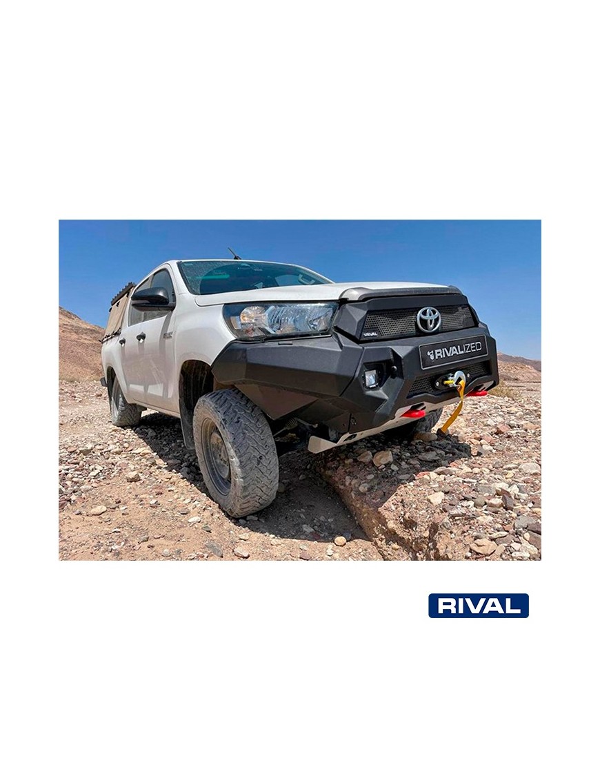 Zderzak przedni aluminiowy Rival bez LED — Toyota Hilux 2020-2022