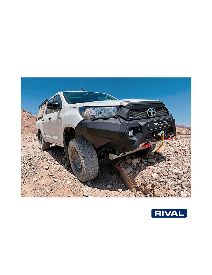 Zderzak przedni aluminiowy Rival bez LED — Toyota Hilux 2020-2022