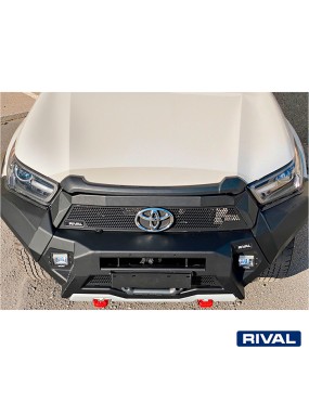 Zderzak przedni aluminiowy Rival bez LED — Toyota Hilux 2020-2022