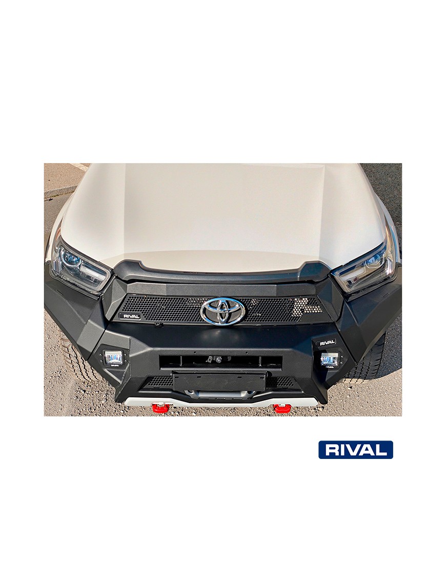 Zderzak przedni aluminiowy Rival bez LED — Toyota Hilux 2020-2022