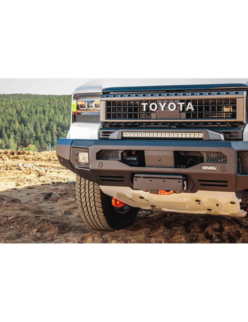 Zderzak przedni aluminiowy Rival z oświetleniem LED — Toyota Land Cruiser Prado 250 od 2024