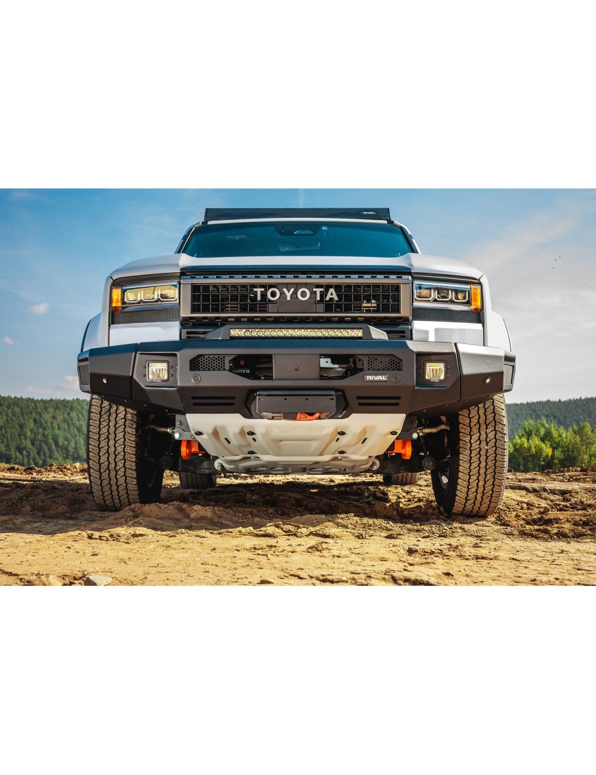 Zderzak przedni aluminiowy Rival z oświetleniem LED — Toyota Land Cruiser Prado 250 od 2024