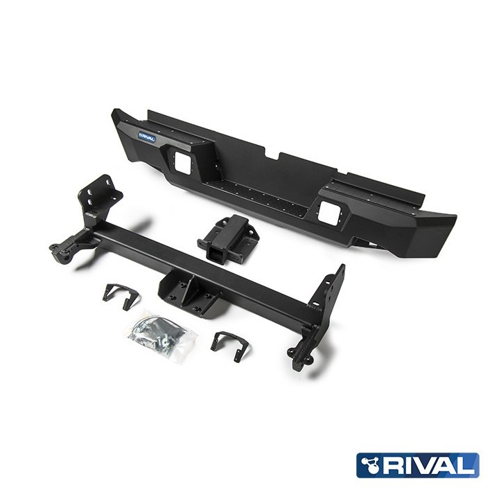 Zderzak tylny aluminiowy Rival z oświetleniem LED — Isuzu D-Max 2012-2021