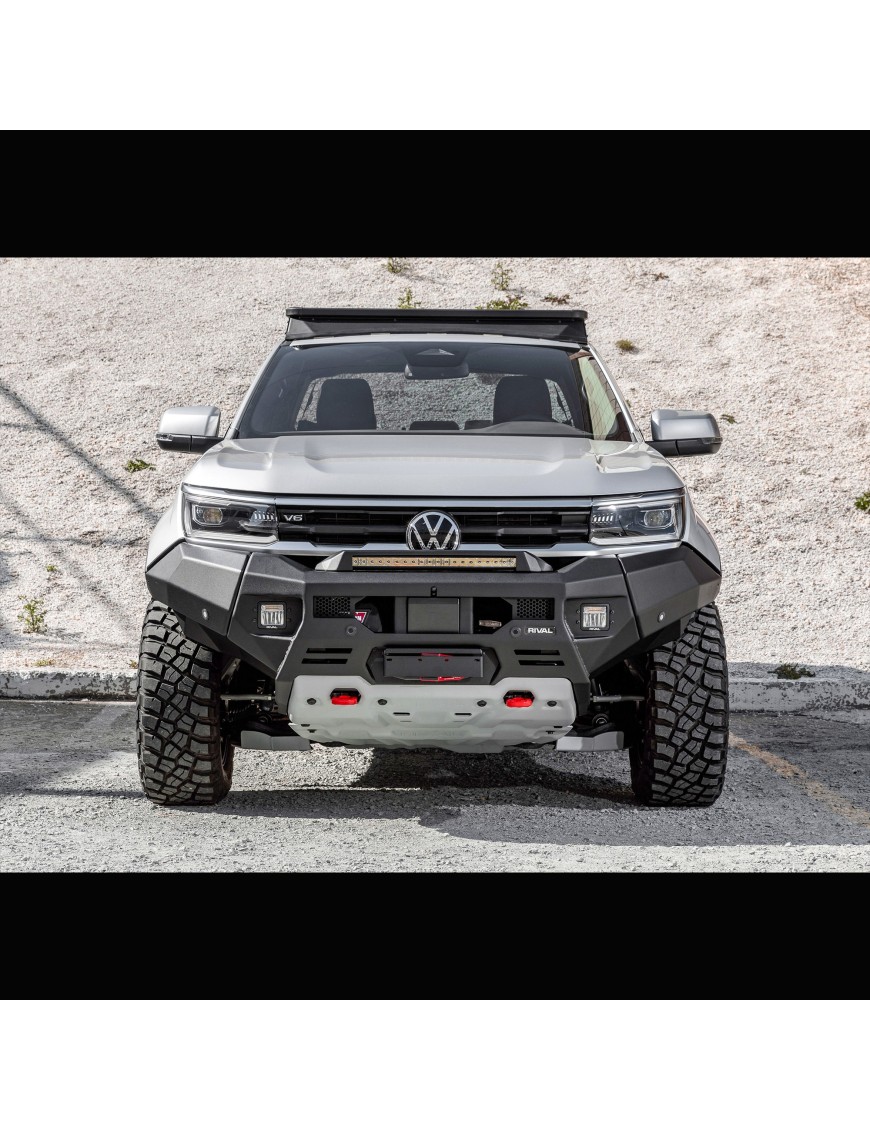 Zderzak przedni aluminiowy Rival z oświetleniem LED — Volkswagen Amarok od 2022