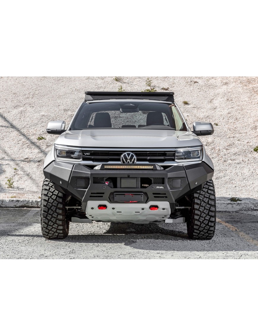 Zderzak przedni aluminiowy Rival z oświetleniem LED — Volkswagen Amarok od 2022