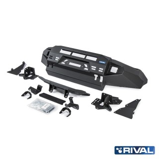 Zderzak przedni aluminiowy Rival z oświetleniem LED, czarny — Volkswagen Amarok 2010-2016 i 2016-2020 - ujęcie 2