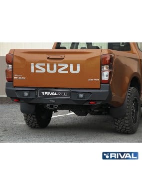 Zderzak tylny aluminiowy Rival bez LED — Isuzu D-Max 2021-2023