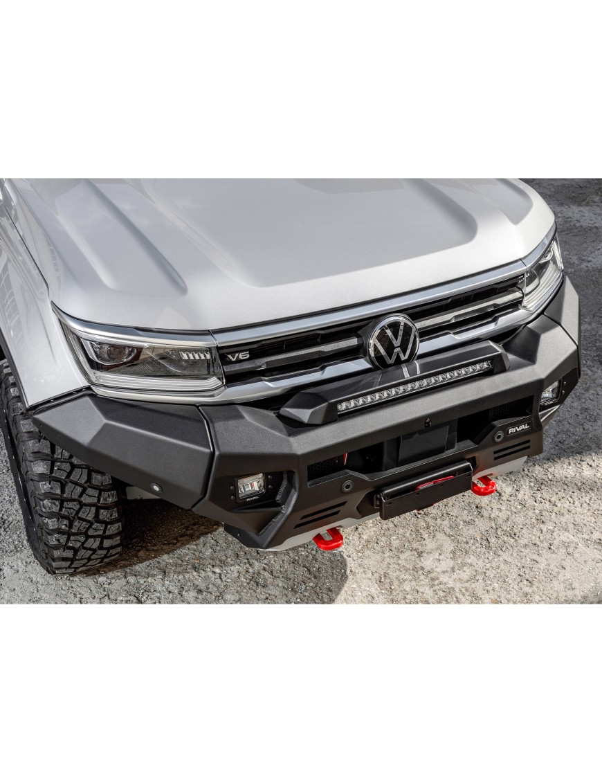 Zderzak przedni aluminiowy Rival z oświetleniem LED — Volkswagen Amarok od 2022