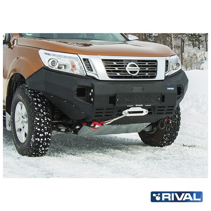 Zderzak przedni aluminiowy Rival 6 mm z oświetleniem LED — Nissan Navara 2014-2021 - ujęcie 10