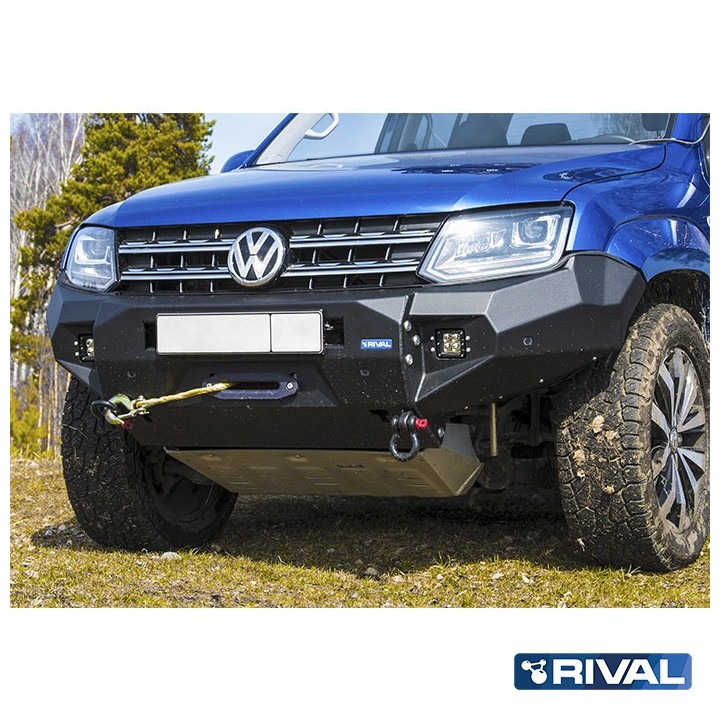 Zderzak przedni aluminiowy Rival z oświetleniem LED, czarny — Volkswagen Amarok 2010-2016 i 2016-2020 - ujęcie 9