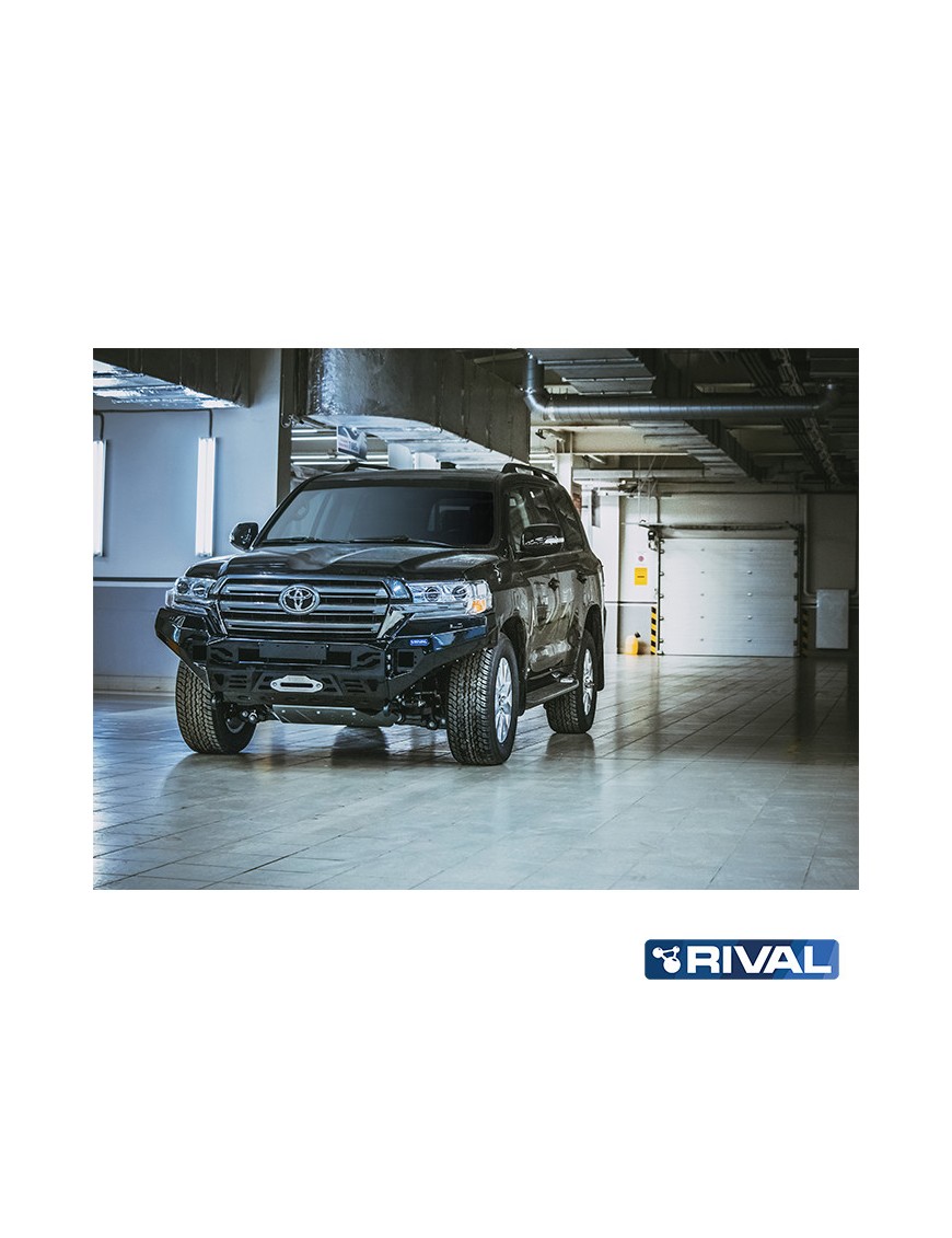 Zderzak przedni aluminiowy Rival z LED — Toyota Land Cruiser 200 2015-2021