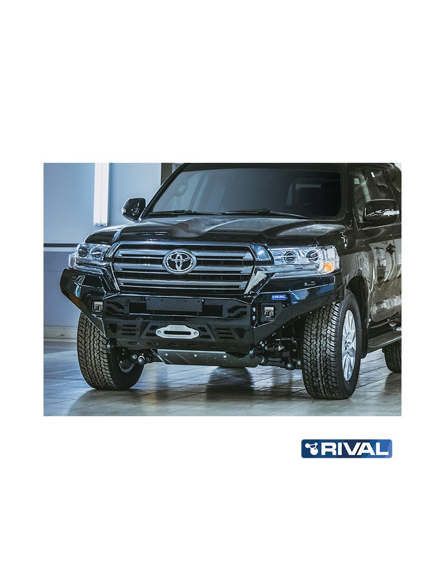 Zderzak przedni aluminiowy Rival z LED — Toyota Land Cruiser 200 2015-2021