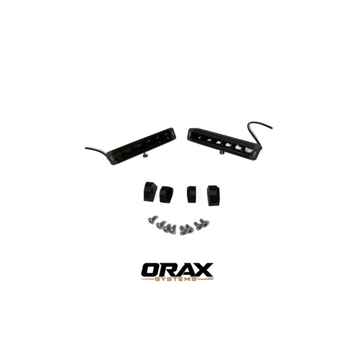Zestaw 2 lamp LED OSRAM VX180-SP SR z mocowaniami ORAX Systems w atrapę — Land Rover Discovery II - ujęcie 5