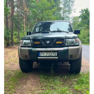 Mocowania lamp LED w atrapę ORAX Systems — Nissan Patrol Y61 (pod Kramp LA10811)
