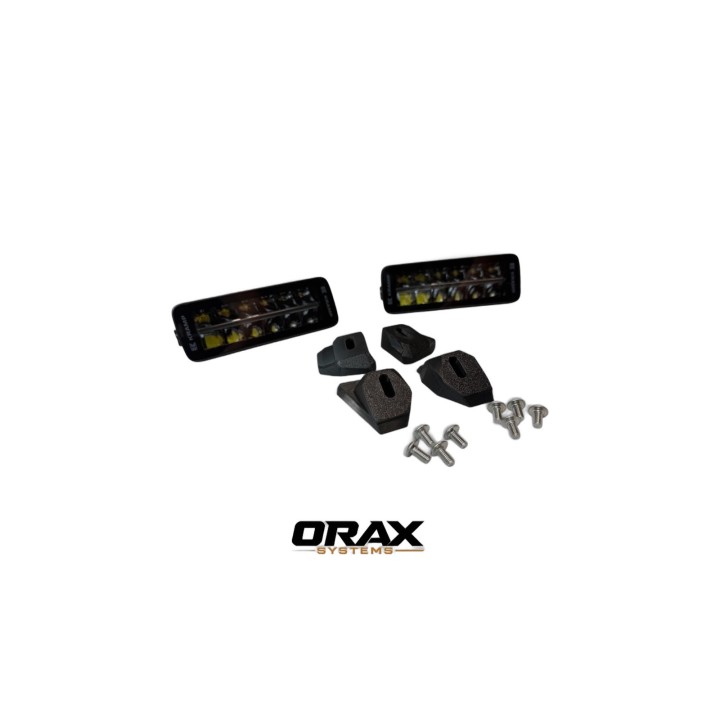 Mocowania lamp LED w atrapę ORAX Systems — Nissan Patrol Y61 (pod Kramp LA10811) - ujęcie 4