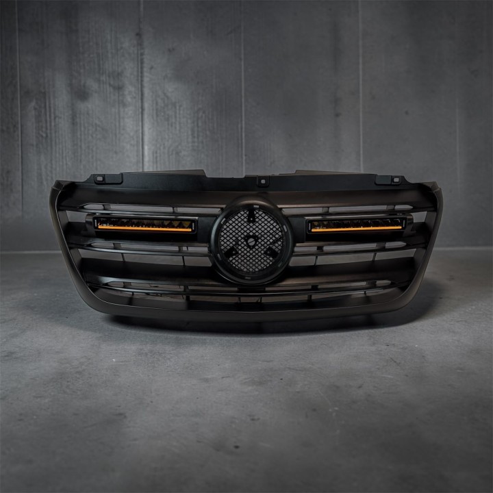 Zestaw 2 lamp LED OSRAM MX250-CB z mocowaniami ORAX Systems w atrapę — Mercedes-Benz Sprinter W907/W910 - ujęcie 4