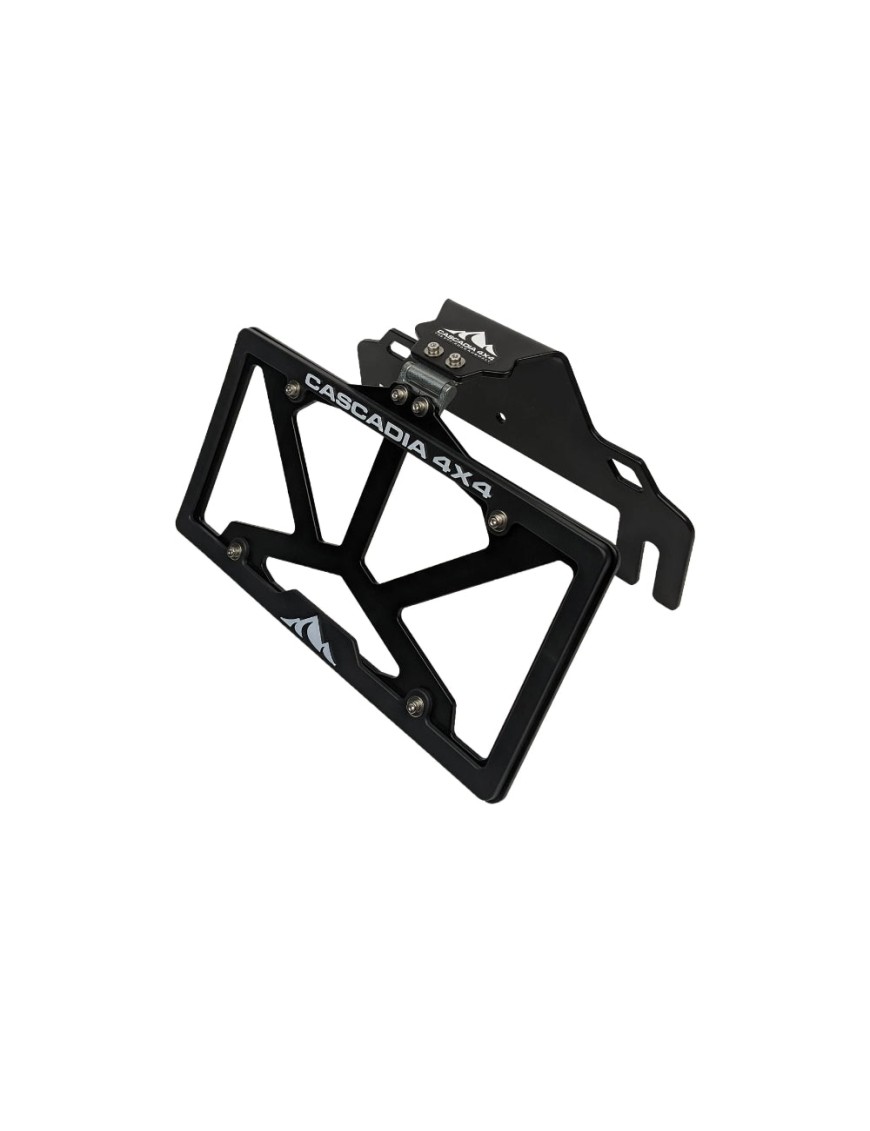 Cascadia 4x4 Flipster V3 CHF101 — uchylny uchwyt tablicy rejestracyjnej przed wyciągarką