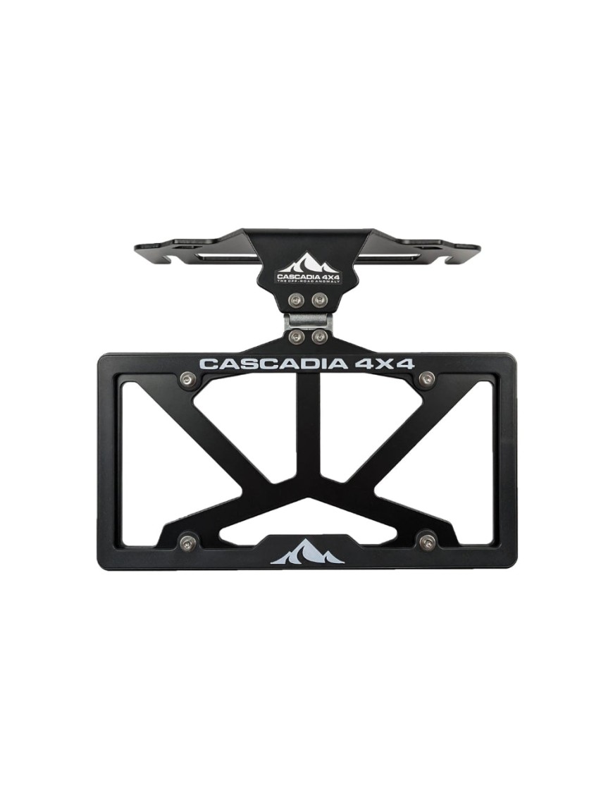 Cascadia 4x4 Flipster V3 CHF101 — uchylny uchwyt tablicy rejestracyjnej przed wyciągarką