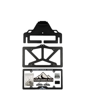 Cascadia 4x4 Flipster V3 CHF101 — uchylny uchwyt tablicy rejestracyjnej przed wyciągarką