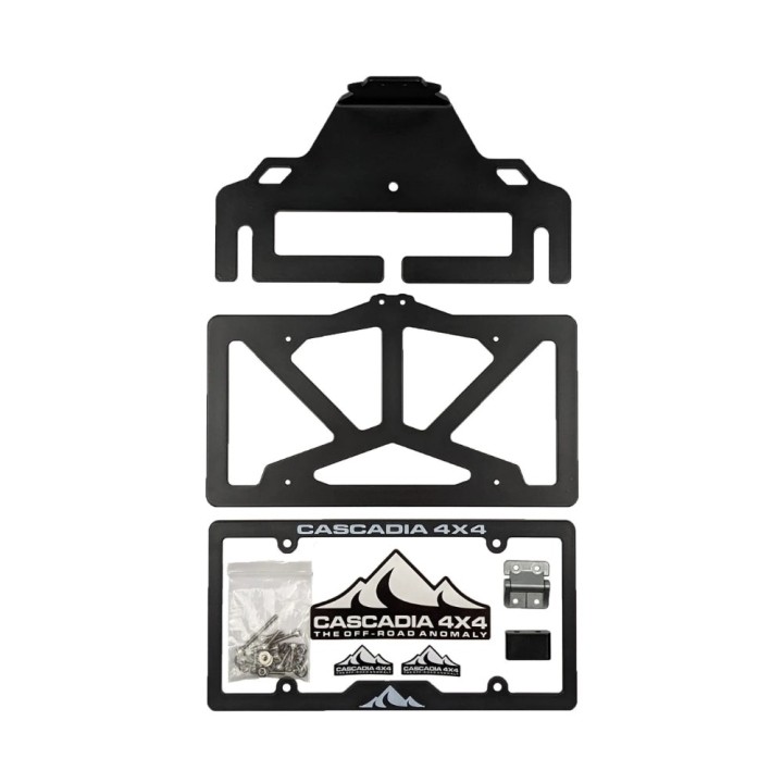 Cascadia 4x4 Flipster V3 CHF101 — uchylny uchwyt tablicy rejestracyjnej przed wyciągarką - ujęcie 5