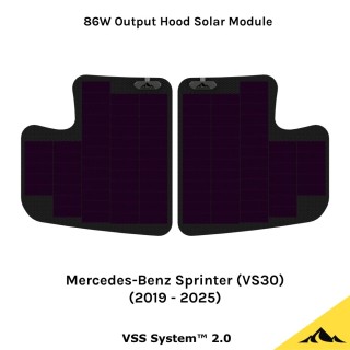 Cascadia 4x4 VSS System™ 2.0 CHF152 — panel solarny 86 W na maskę Mercedes Sprinter VS30 2019–2025 - ujęcie 2