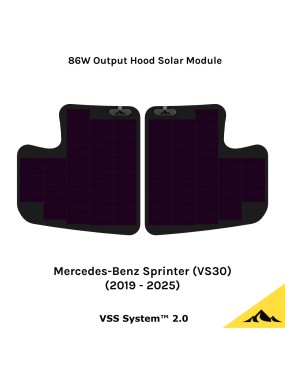 Cascadia 4x4 VSS System™ 2.0 CHF152 — panel solarny 86 W na maskę Mercedes Sprinter VS30 2019–2025