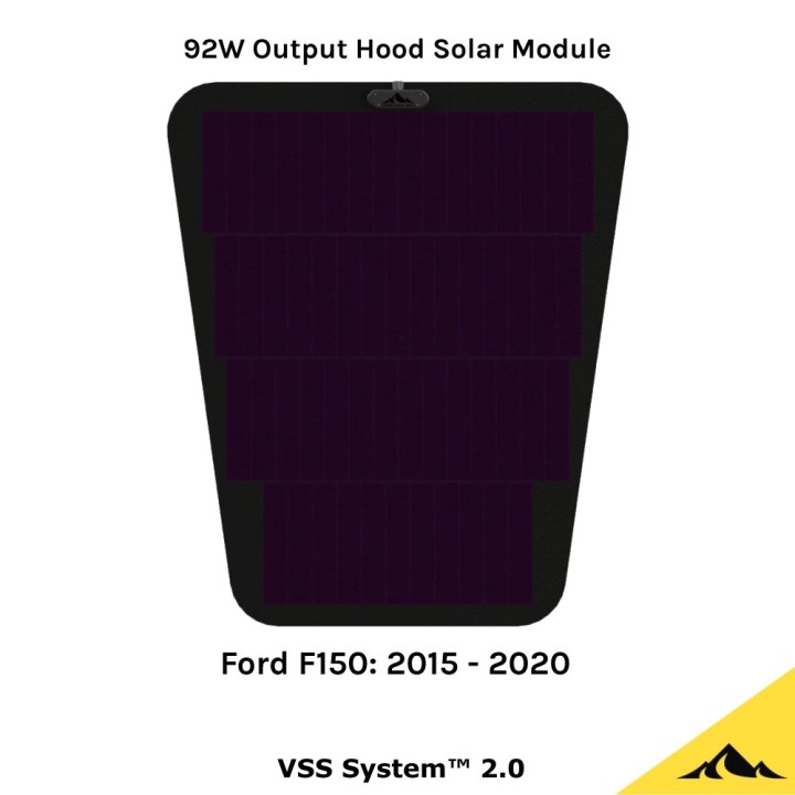 Cascadia 4x4 VSS System™ 2.0 CHF159 — panel solarny 92 W na maskę Ram HD, Ford F-150, Toyota Tacoma, Tundra, Land - ujęcie 12