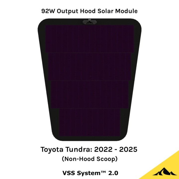 Cascadia 4x4 VSS System™ 2.0 CHF159 — panel solarny 92 W na maskę Ram HD, Ford F-150, Toyota Tacoma, Tundra, Land - ujęcie 13