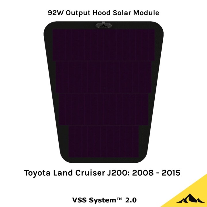 Cascadia 4x4 VSS System™ 2.0 CHF159 — panel solarny 92 W na maskę Ram HD, Ford F-150, Toyota Tacoma, Tundra, Land - ujęcie 14